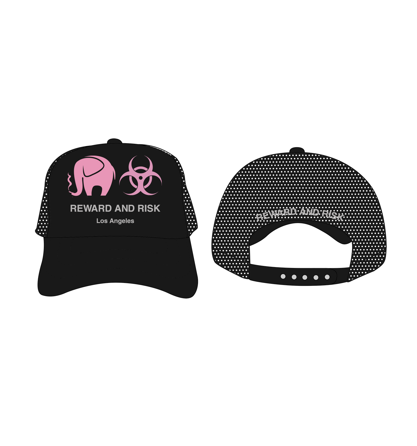 reward + risk trucker hat